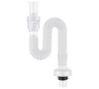 Flexible Siphon Lavabo,1 1/4" x 32 mm Evacuation Lavabo,Égouttoir de Bonde de Lavabo,Siphon Adaptable pour Évier,Lunghezza 800 mm Tubo Flessibile di Scarico Lavabo,Evacuation Sifone Lavabo Bagno