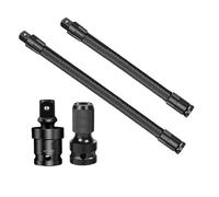 Flexible Socket Extension - Metal 35x2cm 25x2cm | Heavy Duty 1 2 Inch Ratchet Spanner Adapter Connecting Rod Universal Drill Extender Tight Access Repair Tool For Truck SUV RV Home Maintenance