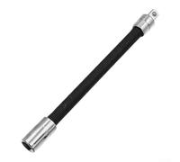 Flexible Socket Extension Rod 1/4 Inch 360° Bendable Steel(3-8) | 360° rotation, bends to any angle, reaches tight spots, 45# steel core, 150mm length for 1/4 drive