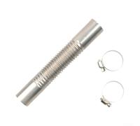 Flexible Stainless Exhaust Pipe 15cm for Heater(Straight) | Flexible spiral structure, easy installation, high pour temp resistance, secure clamp fit, pour durable 201 steel
