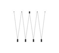 Flexible Suspensions Noir L : Max. 160cm Adyna Lampe Suspendue Salon à Manger