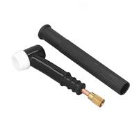 Flexible TIG Welding Torch Head | Bendable Brass Gas Cooled Welder with Knurled Handle | 8.5mm Gas Conduit for Hard to Reach Welding/Metal Fabrication/DIY Projects