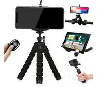 Flexible Tripod For Mobile,Tablet And Camera-Universal Cell Phone Holder With Bluetooth Remote Control,360 Degree Rotation,Black