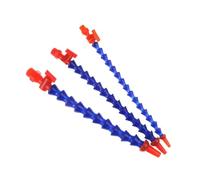 Flexible Water Oil Coolant Pipe Hose, Buse de tuyau de refroidissement en plastique avec interrupteur bleu 1/4" 3/8" 1/2"(A3)