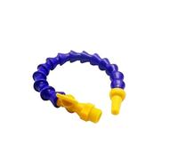 Flexible Water Oil Coolant Pipe Hose, Tube pneumatique à filetage mâle, tuyau de refroidissement en plastique bleu roi, plusieurs tailles for machine CNC(Flat-500mm,1/4")