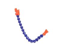 Flexible Water Oil Coolant Pipe Hose, Tuyau de refroidissement bleu avec filetage mâle multi-tailles for tour CNC(Flat-400mm,1/2")