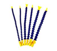 Flexible Water Oil Coolant Pipe Hose, Tuyau de refroidissement en plastique bleu 1/4-1/2'' 30-60 cm avec buse plate ronde for tour de fraisage CNC(45661,Round-500MM)