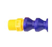 Flexible Water Oil Coolant Pipe Hose, Tuyau de refroidissement rond en plastique G2/G3/G4 300-600 mm bleu(No Switch,G3-300L)