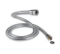 Flexibles de douche, Tuyau de douche en acier inoxydable chromé, calibre 10 mm, étanche et plié, argent