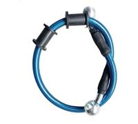 Flexibles de frein Durite de frein moto 40-80 cm, câble de frein universel, 28°, acier tressé, embrayage hydraulique, radiateur(Black 80cm)