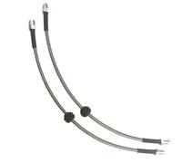 Flexibles de frein Raccords de Ligne de Frein 1 paire de flexibles de frein hydrauliques avant tressés universels M10x1, adaptés aux voitures classiques Audi,(500MM)