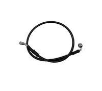 Flexibles pour moto 2Pcs 30cm-220cm Moto Tuyau De Frein Hydraulique Ligne 28°-90° 10mm Banjo Tuyau D'huile Tressé Noir Câble de frein Dia(2Pcs Black 100cm)