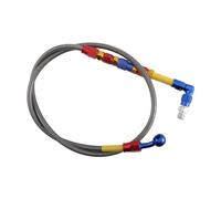 Flexibles pour moto Connecteur Étendu Rotatif Flexible Tube En Acier Tressé Câble De Ligne De 100cm Pour Tuyau D'huile De Frein Et D'embrayage De Moto Câble de frein Dia
