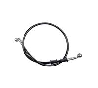 Flexibles pour moto Tuyau Conduite D'huile De Frein Et D'embrayage Renforcé Hydraulique Noir 400mm À 2200mm 28 °-90 ° Pour ATV Dirt Pit Vélo De Course Câble de frein Dia(Black 1400mm)