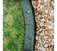 FlexiBorder - Bordure de pelouse - Bordure de jardin flexible pour pelouse - Voies - Bordures surélevées - Gazon artificiel - Vert - 2 x 1 m de long