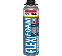 Soudal 2 x 500 ML Flexifoam Pistolet Élastique Mousse de Montage Pistolet
