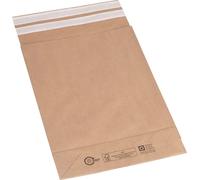 flexiPAK 2FVMF000514 Pochettes à soufflets - 300x80x430+110 mm, fond, sans fenêtre, 300 pièces, marron