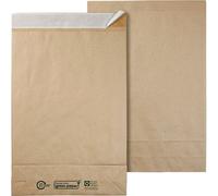 flexiPAK Pochettes à soufflets classic eco fermeture fixe env. DIN A3 sans fenêtre nature avec 5,0 cm de soufflet, 300 pcs.