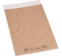 flexiPAK Pochettes à soufflets classic fermeture fixe env. DIN D4 sans fenêtre marron avec 5,0 cm de soufflet, 300 pcs.