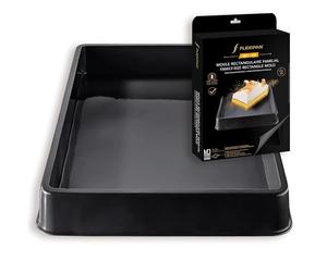 Flexipan Moule Rectangulaire Familial - Plat Four Cuisine, Patisserie - Format XXL Antiadhésif - Lasagne, Gateau, Gratin - Haute Durabilité, Résiste Températures Extrêmes - Préparations Généreuses