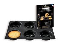 Flexipan Moule Smiley - 6 Gateaux Individuels - Sourire Patisserie Accessoire Ludique Enfant - Format Pratique, Facile à Démouler - Biscuit, Chocolat Maison, Bouchées Salées - Silicone