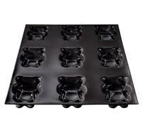 Flexipan Patisserie Moule Ourson - 9 Empreintes - Recettes Guimauve, Chocolat, Fruité - Gouter Maison - Accessoire Patisserie, Cuisine Qualité Professionnelle - Démoulage Facile - Nounours Enfant