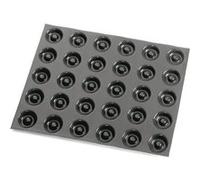 Flexipan savarins ronds professionnels 400 x 300 mm, à 30 empreintes Ø 41 x H 12 mm, mini G