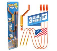 FlexiSnake Lot de 3 serpents de nettoyage pour évier de canalisations 45,7 cm Outil pour enlever les poils obstrués avec poignée rotative et 3 recharges Fin, flexible, facile à utiliser sur la
