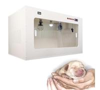 FlexiSpaceUS Miaomi Incubateur pour chiot Incubateur pour animaux de compagnie avec lampe chauffante/température réglable, convient aux cliniques vétérinaires (80 x 50 x 50 cm)