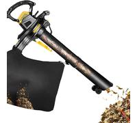 FlexiSpaceUS Souffleur électrique multifonction à 6 vitesses variables avec sac de collecte de feuilles de 40 l pour l'entretien de la pelouse, la terrasse, le soufflage des feuilles