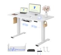 FLEXISPOT Bureau Assis Debout avec 2 Moteurs, Plateau Monobloc 25 mm