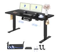 FLEXISPOT Bureau Assis Debout avec 2 Moteurs, Plateau Monobloc 25 mm