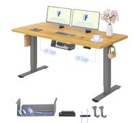 FLEXISPOT Bureau Assis Debout avec 2 Moteurs, Plateau Monobloc 25 mm