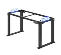 FLEXISPOT Bureau Assis Debout Électrique avec 2 Moteurs et 4 Pieds, Hauteur Réglable 71,5-118,5 cm, Mémoire de Hauteur, Système Anticollision, Charge 120 kg, Idéal Bureau, Télétravail et Gaming, Noir