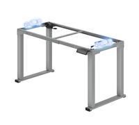 FLEXISPOT Bureau Assis Debout Électrique avec 2 Moteurs et 4 Pieds, Hauteur Réglable 71,5-118,5 cm, Mémoire de Hauteur et Système Anticollision, Charge 120 kg, Idéal pour Bureau, Étude et Maison, Gris