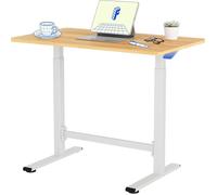 FlexiSpot Bureau d'appoint H7 Plus 100 x 60 cm Bureau Réglable en Hauteur, Table de Lit Mobile pour Canapé, Lecture ou Travail