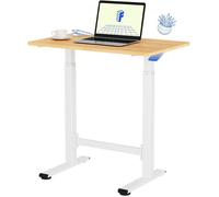 FlexiSpot Bureau d'appoint H7 Plus 80 x 50 cm- Bureau Réglable en Hauteur, Table de Lit Mobile pour Canapé, Lecture ou Travail