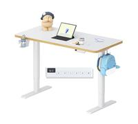 FLEXISPOT Bureau Enfant Réglable 56-88 cm, Bureau Assis Debout avec 3 Positions Mémoire, Écran LED, Anti-Collision, Sécurité Enfant, Plateau Ergonomique 110×52 cm, pour Étude & Chambre