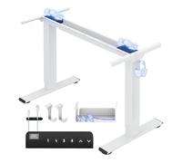 FLEXISPOT E1 Pro Escritorio Elevable Eléctrico 2 Motores 4 Memorias 70-119 | Tableros 120-180cm, carga 100kg, anticolisión, 4 memorias, gestión cables, bandeja almacenamiento, garantía 5 años
