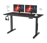 FlexiSpot E3G Bureau Gaming 2 Moteur, Bureau Assis-Debout, 120x70cm, Éclairage LED. Gestion des Câbles, Stable&Robuste, Noir