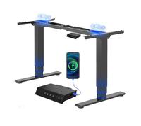 FLEXISPOT EC5 Plus Bureau Assis Debout 2 Moteurs & 3 Colonnes, Charge 120kg