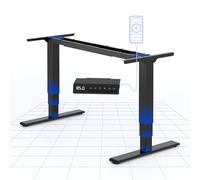 FLEXISPOT EC5 Plus Bureau Assis Debout Capacité de Charge 120kg,Électrique à 2 Moteurs,Cadre de Bureau Réglable en Hauteur,Panneau de Contrôle avec Port-Type C/A,Système Anti-Collision,Noir