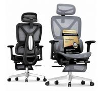 FLEXISPOT ErgoX Chaise Bureau avec Repose-Pieds