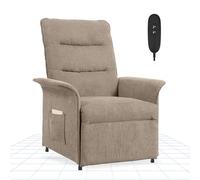 FLEXISPOT Fauteuil de Relaxation, Fauteuil Inclinable avec Dossier Réglable 105°-155°, Fauteuil TV Électrique pour Chambre, Salon et Home cinéma, Moka
