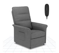 FLEXISPOT Fauteuil Relax Électrique, Fauteuil Inclinable avec Dossier Réglable 105°-155°, Fauteuil TV pour Chambre, Salon et Home cinéma, Gris Fumé