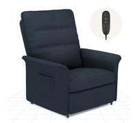 FLEXISPOT Fauteuil relax électrique avec fonction chaise longue et housse d'été Fauteuil TV réglable & fauteuil TV, dossier 105°-155° (gris foncé)