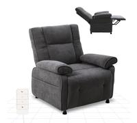 FLEXISPOT Fauteuil Relax Électrique Inclinable 95°-155°,Fauteuil TV Ergonomique avec Repose-Pieds Intégré,Rembourrage Épais Haute Densité,Poche Latérale,pour Salon,Chambre et Home Cinéma,Gris Foncé