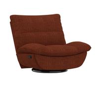 FLEXISPOT Fauteuil relax XC6, Fauteuil-lit manuel, Fauteuil pivotant avec fonction bascule, Fauteuil de relaxation pour salon, Fauteuil TV (Orange Brown)