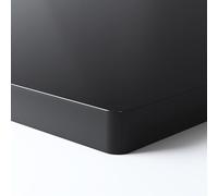 FLEXISPOT Plateau de Table 120x80cm Une Pièce Certifié FSC, Parfait pour Les Bureaux Réglables en Hauteur, Les Tables de Salle à Manger et Plus, Plateau Stable de 25mm Durable (Noir)