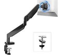 FlexiSpot Support Écran 17-39″,Bras Moniteur VESA 75/100 mm, Inclinaison, Pivot & Rotation 360°, Fixation à Pince, Charge Max 12 kg